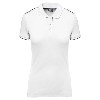 WK271 - LADIES' SHORT-SLEEVED CONTRASTING DAYTODAY POLO SHIRT