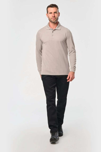 WK276 - MEN'S LONG-SLEEVED POLO SHIRT