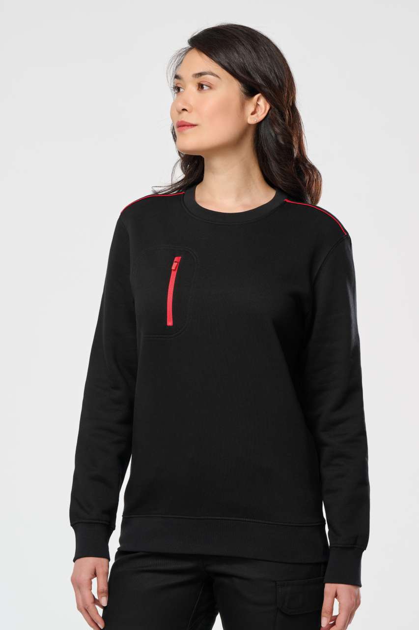 WK403 - UNISEX DAYTODAY CONTRASTING POCKET SWEATSHIRT