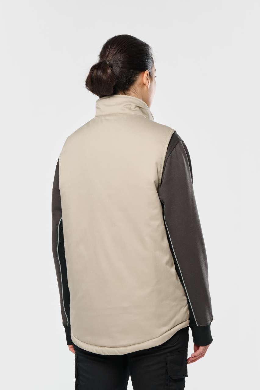 WK607 - UNISEX PADDED MULTI-POCKET POLYCOTTON VEST