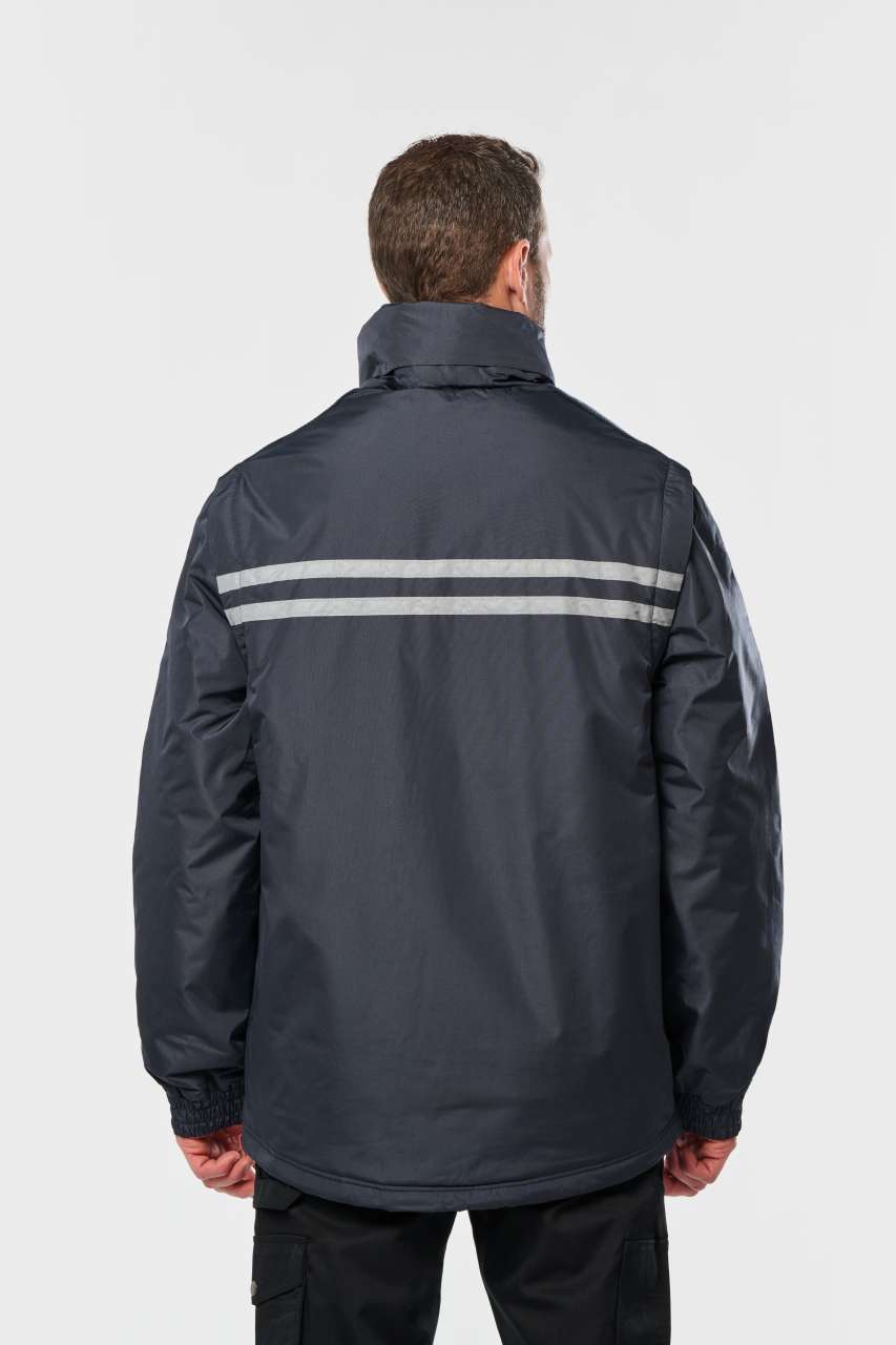 WK6106 - DETACHABLE-SLEEVED WORKWEAR PARKA