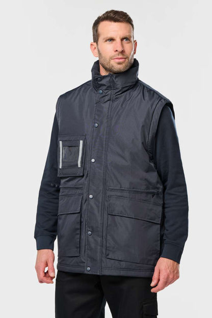 WK6106 - DETACHABLE-SLEEVED WORKWEAR PARKA