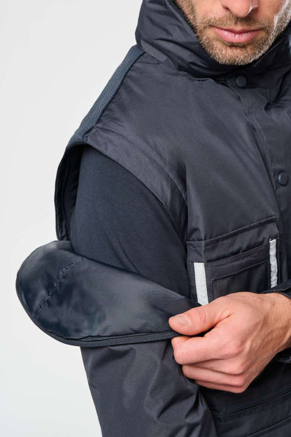 WK6106 - DETACHABLE-SLEEVED WORKWEAR PARKA