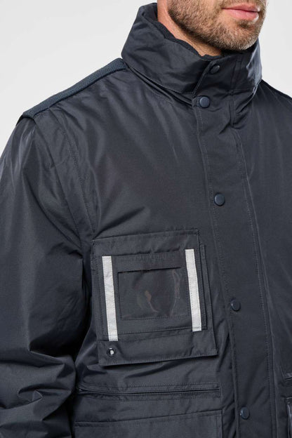 WK6106 - DETACHABLE-SLEEVED WORKWEAR PARKA