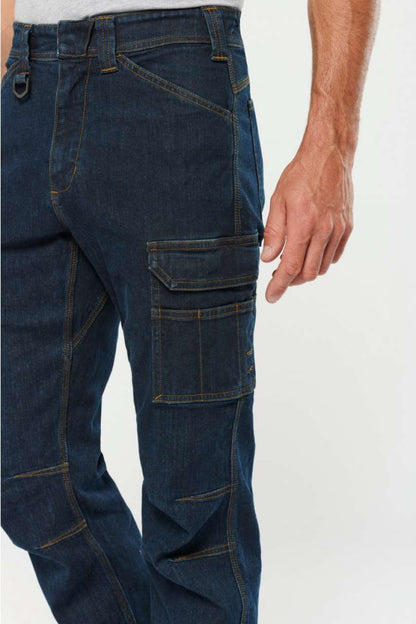 WK705 - MEN'S MULTIPOCKET DENIM TROUSERS