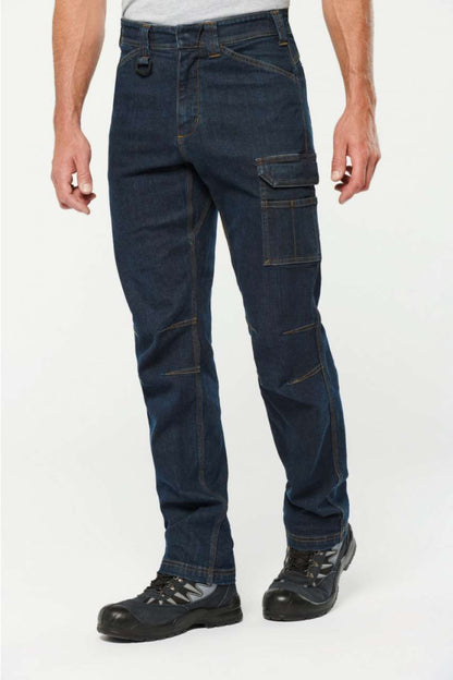 WK705 - MEN'S MULTIPOCKET DENIM TROUSERS