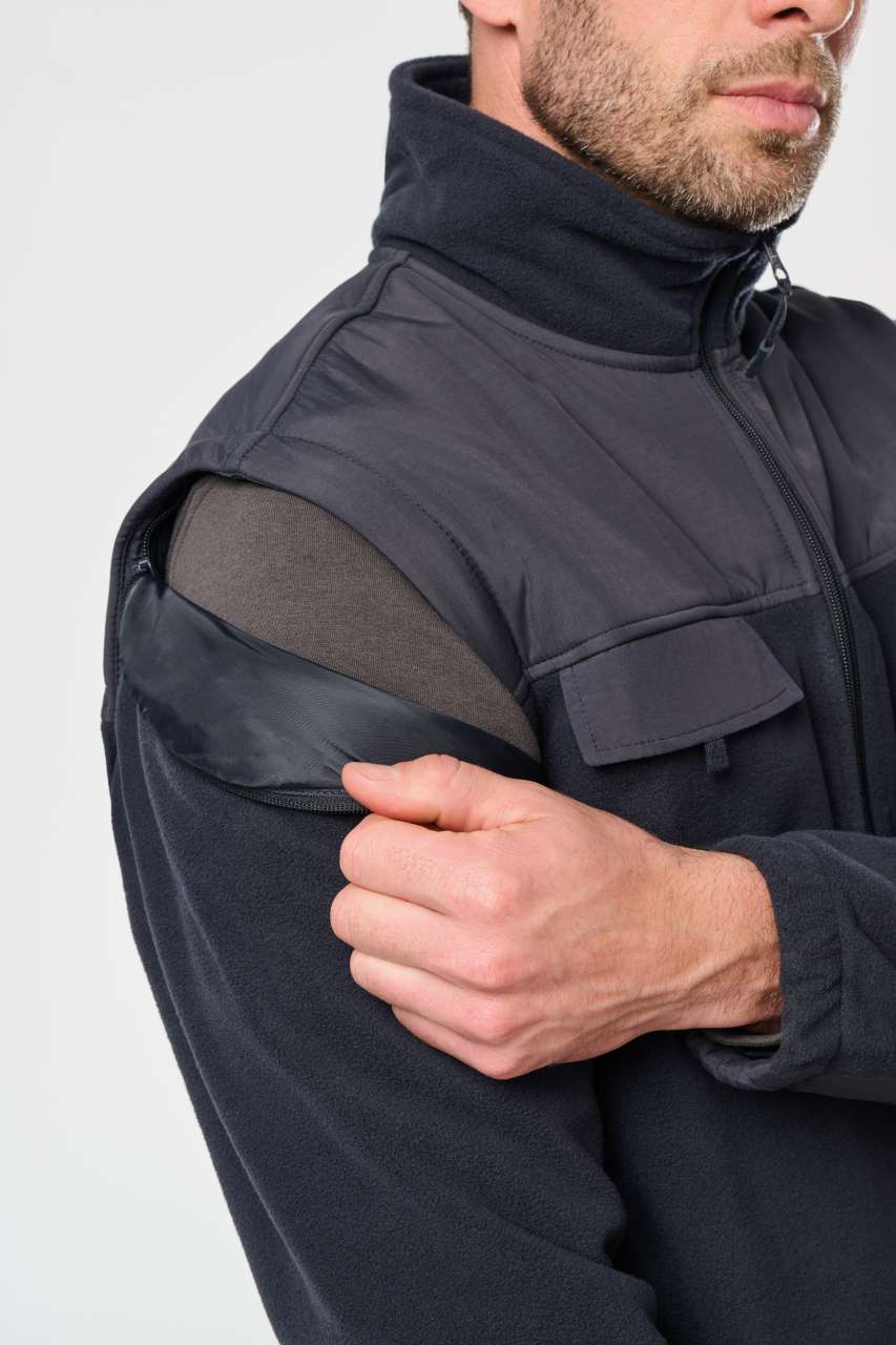 WK9105 - FLEECE JACKET WITH REMOVABLE SLEEVES